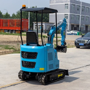 Productos Más Vendidos: Mini Excavadora Azul de 1.5 Toneladas con Control Hidráulico y Tubo de Drenaje de Aceite para una Fácil Manipulación - Product Image 1
