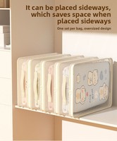 Sacs de rangement transparents pour draps, vêtements et couvertures – Boîte de rangement étanche pour literie sous le lit, sac de rangement transparent pour tiroir
