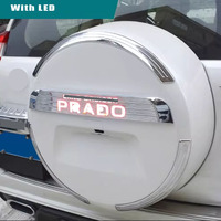 Kit de réflecteurs de pare-chocs arrière à LED rouges et feux de freinage haute luminosité avec couvre-roue pour Toyota Land Cruiser PRADO FJ150 2010-2021