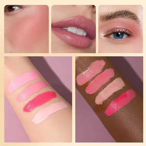 <span class=keywords><strong>Crema</strong></span> de Maquillaje Facial Multiusos 3 en 1 al por Mayor OEM, Marca Privada, Rubor, Sombra de Ojos y Labios Resistente al Agua, Barra de Rubor de Larga Duración - Product Image 3