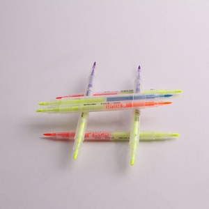 INTERWELL HM660 6 couleurs, surligneurs doux à double extrémité, couleur douce pour le dessin, protection des yeux, <span class=keywords><strong>surligneur</strong></span> mignon - Product Image 5