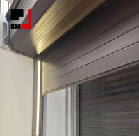 Porte à enroulement automatique en alliage d'aluminium à simple paroi, porte de sécurité extérieure antivol pour commerce