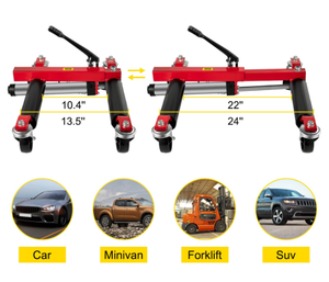 Ratchet Foot Pedal Car <strong>Wheel</strong> <strong>Dolly</strong> Jack Set <strong>Mechanical</strong> Vehicle Positioning Skates Vehicle Car Jack