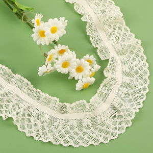 Nuovo Stile RYL: Pizzo in Cotone Broccato, Pizzo in Cotone Plissettato, Accessorio in Pizzo per Abbigliamento <span class=keywords><strong>Lolita</strong></span> per Bambini - Product Image 1