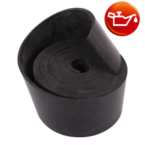 NBR nero 65Sh con 1 inserto in tessuto rotoli 2 mm 30 mm x 10 m - Product Image 1