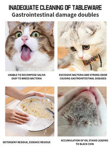 مستلزمات الحيوانات الأليفة بالجملة من المصنع، جل استحمام للقطط لإزالة الزيوت والبقع، منتج العناية لجميع المواسم - Product Image 3