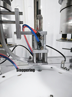 Machine de remplissage et de bouchage automatique de flacons en verre à petite échelle 3000BPH, machine de remplissage de flacons en verre, machine de remplissage et de bouchage automatique de flacons