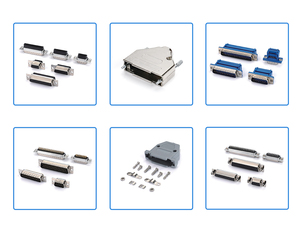 D-SUB 9Pin männliche Löt vordere genietete Mutter für Kabel, D-SUB 9Pin Stecker, DB 9P Stecker - Product Image 2