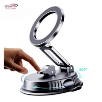 Support magnétique pour téléphone de voiture à prix compétitif, fixation par ventouse, support de téléphone portable à 360 degrés, étanche, pour écrans de voiture