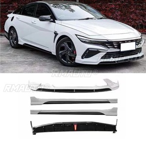 Alerón Trasero, Faldones Laterales, Labio de Parachoques Delantero y Alerón de Techo para Hyundai Elantra 2023-2024 - Kit de Carrocería y Accesorios para Coche - Product Image 4