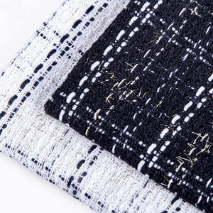 <span class=keywords><strong>Stocklot</strong></span> Tejido a cuadros JacquardTweed Tejido a cuadros Estilo de hilo Tweed Diseño de tela de Tweed para abrigo y traje de mujer - Product Image 6