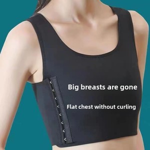 Sujetador Deportivo Delgado Sin Costuras, Antichoque, Antibacteriano, <span class=keywords><strong>de</strong></span> Poliéster/Nylon, para Estudiantes, Disimula Senos Grandes - Product Image 2