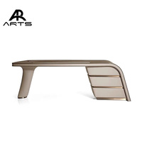 Bureau italien moderne en bois massif, villa design, table de maison pour patron, mobilier de bureau