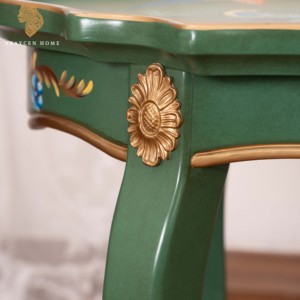 Bàn cà phê hiện đại sang trọng màu xanh lá cây Bàn Tay Sơn Bàn cà phê rắn gỗ hiện đại ethiopian <span class=keywords><strong>Coffe</strong></span> bảng cho phòng kiving - Product Image 5