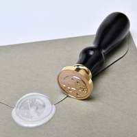 Timbre de cire à tête en laiton massif avec logo personnalisé Diverses options Vente en gros pour enveloppes de cartes de mariage