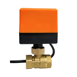 1/2 "3/4" 1 "valvola a sfera motorizzata 220V 12V 24V 3 fili 2 punti controllo valvola a sfera elettrica in ottone