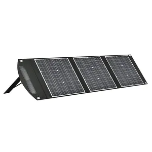 Система UC100W, однокристаллический, силиконовый, 20 В/5 А, USB, черная крышка, складная перезаряжаемая Сверхлегкая портативная солнечная панель