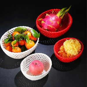 Corbeille à fruits moderne de luxe en céramique, égouttoir à fraises décoratif, bols à fruits carrés en grès émaillé rose et blanc, style Kawaii et mignon pour la <span class=keywords><strong>cuisine</strong></span> - Product Image 2