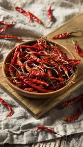 Piments rouges séchés 500g, épices naturelles pour la cuisine, séchage, broyage, stockage à sec, durée de conservation 12 mois - Product Image 2