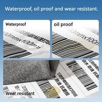 Étiquettes autocollantes thermiques 3-proof : imperméables, résistantes à l'huile et à l'usure, pour l'impression de codes-barres sur aliments, vêtements et inventaire