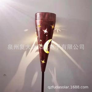 Luces solares para jardín, lámpara LED para exteriores con diseño de estrellas y llamas, resistente al agua, independiente, garantía de 2 años - Product Image 3