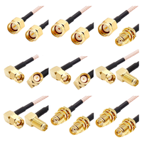 Câble coaxial RF RG316 CRC9 MCX 50 à faible perte, double blindage en cuivre tressé, câble d'antenne pour routeur LTE, modem, GPS sans fil