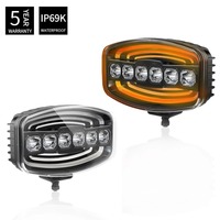 Lumière tout-terrain à LED de 9 pouces Design breveté DRL bicolore 24V LED Driving Light