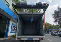 Grue de camion montée sur conteneur 1T, flèche télescopique électrique, chargeur de marchandises embarqué, palan de levage, gain de place, personnalisable OEM