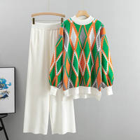Ensemble de survêtements sportifs et décontractés personnalisés pour femmes, style européen et américain, mode automne, rayé, en polyester/coton