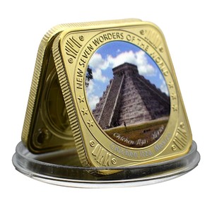 Set <span class=keywords><strong>de</strong></span> Medallones Decorativos <span class=keywords><strong>de</strong></span> Lugares Emblemáticos del Mundo, 7 Maravillas del Mundo, Recuerdo <span class=keywords><strong>de</strong></span> Viaje, con Servicio Personalizado OEM - Product Image 5