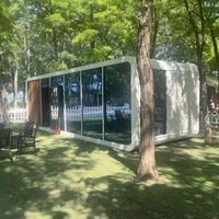 Maison Capsule Modulaire Préfabriquée Moderne à 3 Chambres et 2 Salles de Bain, Bureau, Pod Extérieur, Petite Cabine Portable en Forme de Pomme