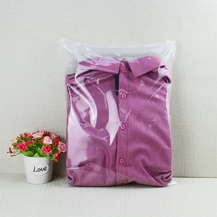 Sacchetti di plastica con cerniera per vestiti Poly Coat felpa con cappuccio camicia intimo sacchetto di imballaggio a chiusura lampo sacchetto di plastica trasparente con chiusura a Zip