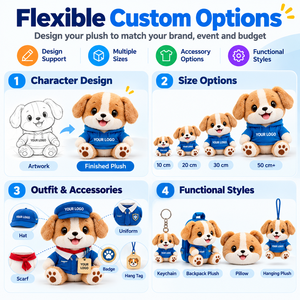 Peluche personnalisée avec logo brodé sur mesure pour événements sportifs, clubs, écoles, souvenirs ou cadeaux - Product Image 2