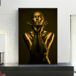 Africa canvas print immagini da parete fiore luminoso kit pittura diamante regalo artistico donna africana vernice per pittura opera d'arte da parete - Product Image 5