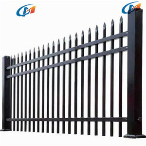 Valla de Acero Galvanizado <span class=keywords><strong>para</strong></span> <span class=keywords><strong>Exteriores</strong></span> Fácil de Instalar, Valla Moderna <span class=keywords><strong>para</strong></span> Jardín, Valla Decorativa de Hierro Forjado y Puertas - Product Image 2