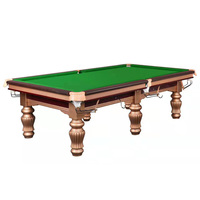 Design classique en Bois Massif et Antique Pierre Ardoise Billard Boule De Billard Table avec Habile Métier De Travail De Main