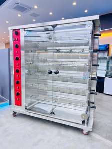 Máquina Profesional de Asado de <span class=keywords><strong>Pollo</strong></span> Comercial de Alta Resistencia, <span class=keywords><strong>Horno</strong></span> de Barbacoa Eléctrico de Acero Inoxidable - Product Image 3