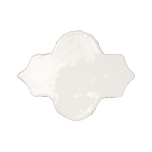 Piastrella Arabesca Bianca Vitri 11,5 X 15 Cm Smaltata con Bordi Irregolari - Product Image 3