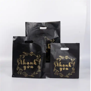 ถุงพลาสติกสีขาวดำแบบย่อยสลายได้ถุงพลาสติกถุงพลาสติกพร้อมหูหิ้วสำหรับช้อปปิ้งขอขอบคุณ - Product Image 6