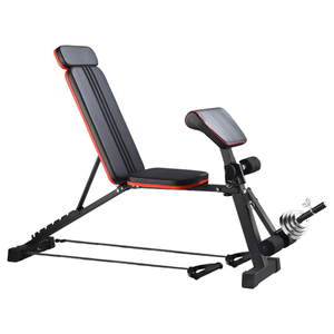 Banc de musculation réglable multi-positions pour haltères et barres, idéal pour la maison - Product Image 1