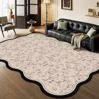 Runde Schlafzimmerteppiche Niedlicher Weicher Bodenteppich für Bettseite Sofa Balkon Heimdekoration