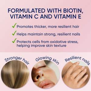 Gomitas de Vitaminas para el Cabello de Marca Privada OEM/ODM, Gomitas Veganas de Colágeno con Biotina y Vitaminas para el Cabello, la Piel y las Uñas - Product Image 5