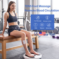 Masseur de pieds EMS, stimulateur musculaire TENS, stimulateur de circulation des pieds alimenté par batterie, 9 modes, 20 intensités, fabricant OEM ODM