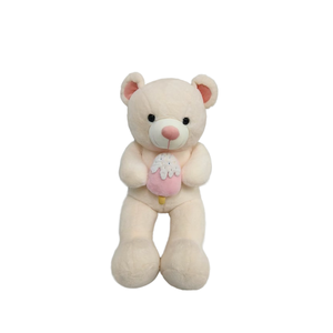 Oso de peluche personalizado, oso de peluche personalizado, oso de peluche suave y bonito con un cono de helado - Product Image 2