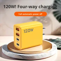 Vente chaude Portable personnalisable EU/US/UK Plug 4 ports chargeurs rapides adaptateurs type-c PD QC chargeur adaptateur de voyage