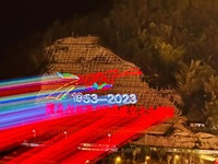 Láser de Animación RGB para Exteriores de 32W 42W, Resistente al Agua, con Control DMX, Lámpara Láser a Todo Color IP65 para Parques Temáticos, Precio de Fábrica