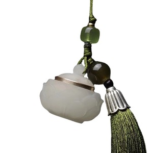 Lotus Hollow Sachet <b>Car</b> Pendant 2.4x2.6cm Glow In Dark Aromatherapy Chinese Style Keychain <b>Ornament</b> - Product Image 5