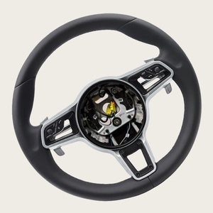 Volante <span class=keywords><strong>de</strong></span> Cuero Personalizado <span class=keywords><strong>de</strong></span> Alta Gama para Porsche 911 992 Cayenne 958 987 Boxster 986 Panamera 970 Taycan Macan - Product Image 3