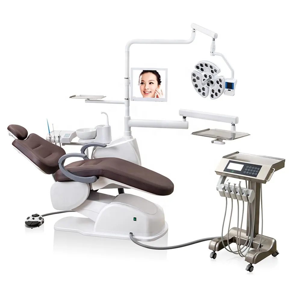 عالية الجودة جديد نموذج كامل الخيار سعر وحدة أحدث جراحة زرع نوع أدوات مخبرية أعلى شنت الفاخرة السلامة كرسي طبيب أسنان