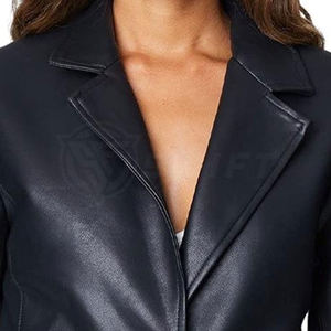 Venta caliente Ropa de mujer Chaqueta de cuero de mujer de la mejor calidad Chaqueta de cuero a prueba de viento - Product Image 5